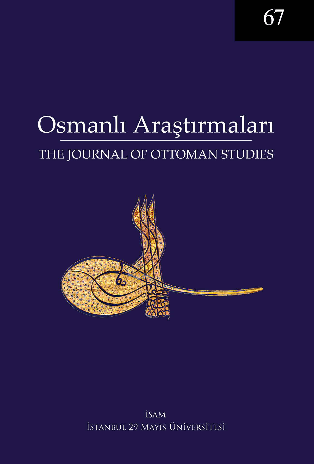 					Sayı 67 (2026): Osmanlı Araştırmaları Gör
				